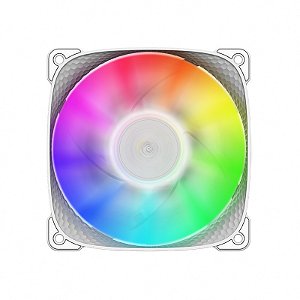 Fan Geometric Future Squama 2505 120mm RGB Branco - GEO-S2505W-1