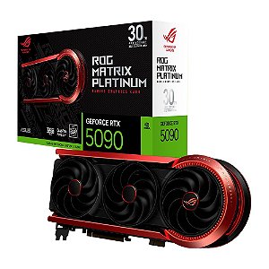 Placa de Vídeo ASUS ROG Matrix Platinum GeForce RTX 5090 Edição 30º Aniversário 32GB GDDR7 - ROG-MATRIX-RTX5090-P32G-30TH