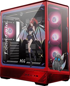 Gabinete Gamer MSI PANO 130R MLG Edition Mid Tower Vidro Temperado 270° C/ 4 Fans ARGB - 306-7G32M21-HH9