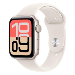 Apple Watch SE 3 44mm Alumínio Estelar Esportiva M/L Apple - MEHJ4LW/A