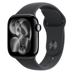 Apple Watch Series 11 42mm Alumínio Preto Esportiva M/L Apple - MEQU4LW/A