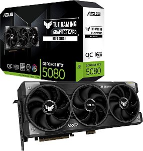 Placa de Vídeo ASUS GeForce RTX 5080 TUF Gaming BTF OC Edition 16GB GDDR7 256-bit - TUF-RTX5080-O16G-BTF-GAMING - Caixa Rasgada
