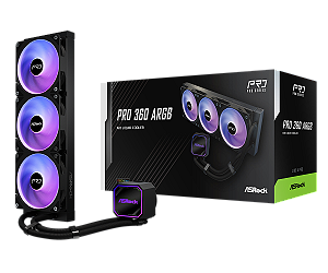 Water Cooler ASRock Pro 360 ARGB 360mm - Preto
