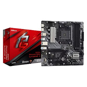 Placa Mãe ASRock B550M Phantom Gaming 4 DDR4 AM4 mATX