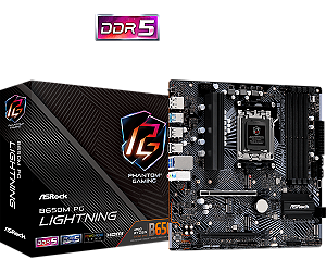 Placa Mãe Asrock B650M PG Lightning DDR5 AM5 Micro-ATX