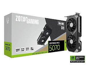 Placa de Vídeo Zotac GeForce RTX 5070 Twin Edge OC 12GB GDDR7 192 Bit - ZT-B50700H-10A