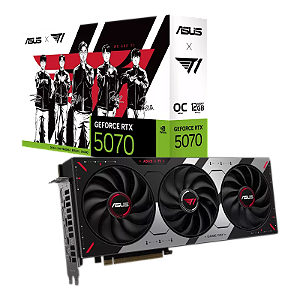 Placa de Vídeo ASUS T1 GeForce RTX 5070 OC Edition 12GB GDDR7 192 bit - T1-RTX5070-O12G-GAMING