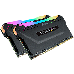 Memória RAM Corsair Vengeance RGB Pro 32GB (2x16GB) DDR4 2666MHz C16 Preto - CMW32GX4M2A2666C16