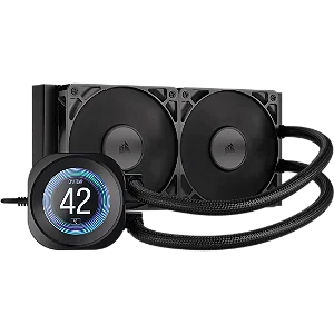 Water Cooler Corsair Nautilus 240 RS LCD 240mm Preto - CW-9061031-WW