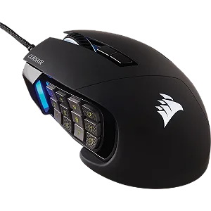 Mouse Gamer Corsair Scimitar RGB Elite MOBA/MMO 18000 DPI Com Fio Preto - CH-9304211-NA