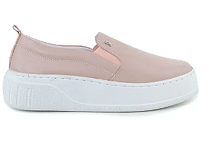 Tênis Santa Lolla Couro Look Rosa Quartzo