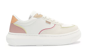 Tênis Anacapri Branco Detalhes Multicolor Bold