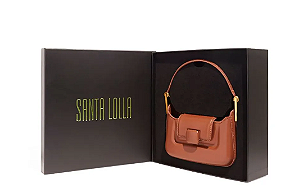 Bolsa Santa Lolla Material Soft Marrom Nuts Duas Alças