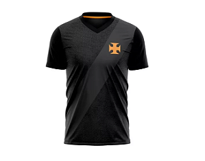 Camiseta Vasco Cyborg Manga Curta Braziline Emblema Time