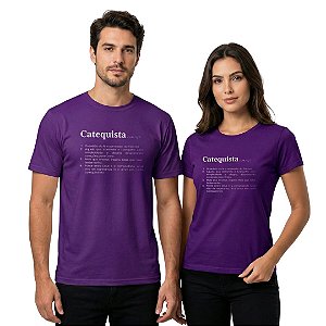 Camiseta Catequista - Roxa