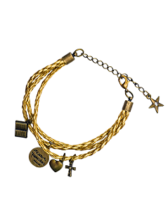 Pulseira Catequista Brasil com Pingentes