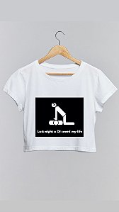 Cropped DJ - 100% algodão branco