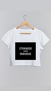 Cropped STRANGER THAN PARADISE - 100% algodão branco
