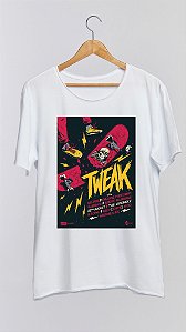 Camiseta TWEAK - 100% algodão corte a fio branca