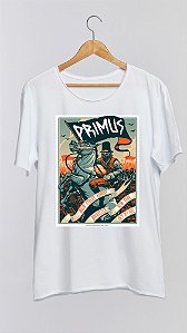 Camiseta PRIMUS - 100% algodão corte a fio branca