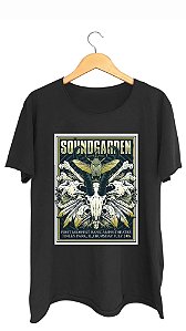 Camiseta SOUNDGARDEN - 100% algodão corte a fio preta