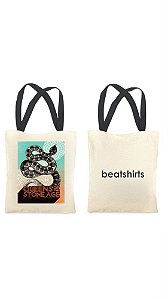 Ecobag com alça preta - 100% algodão - 30cmx40cm - QUEENS OF THE STONE AGE