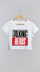 Cropped TALKING HEADS I - 100% algodão branco