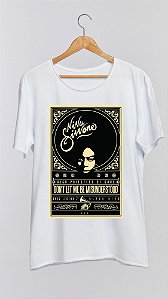 Camiseta NINA SIMONE - 100% algodão corte a fio branca
