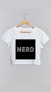 Cropped NERD - 100% algodão branco