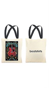 Ecobag com alça preta - 100% algodão - 30cmx40cm - ERIC CLAPTON