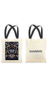 Ecobag com alça preta - 100% algodão - 30cmx40cm - GRETA VAN FLEET