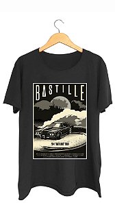 Camiseta BASTILLE - 100% algodão corte a fio preta