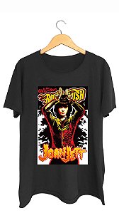 Camiseta JOAN JETT - 100% algodão corte a fio preta