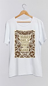 Camiseta DREAMS - 100% algodão corte a fio branca