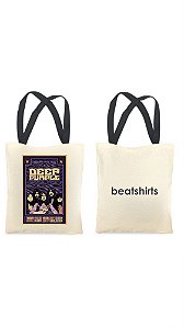 Ecobag com alça preta - 100% algodão - 30cmx40cm - DEEP PURPLE