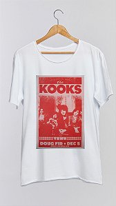 Camiseta THE KOOKS - 100% algodão corte a fio branca