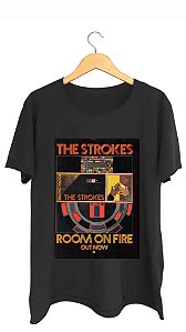 Camiseta THE STROKES I - 100% algodão corte a fio preta