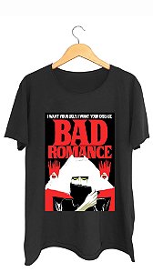 Camiseta LADY GAGA - 100% algodão corte a fio preta