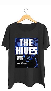 Camiseta THE HIVES - 100% algodão corte a fio preta