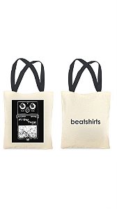 Ecobag com alça preta - 100% algodão - 30cmx40cm - FILTHY TONE