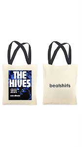 Ecobag com alça preta - 100% algodão - 30cmx40cm - THE HIVES