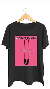 Camiseta LE PUNK - 100% algodão corte a fio preta