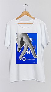 Camiseta KINO - 100% algodão corte a fio branca