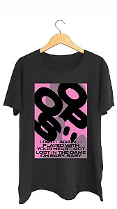 Camiseta OPS... I DID IT AGAIN - 100% algodão corte a fio preta
