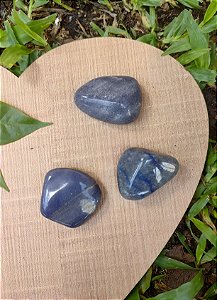 Pedra Rolada Quartzo Azul - Calma, Serenidade e Comunicação