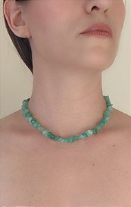 Choker Cascalho Quarto Verde - Saúde, Equilíbrio e Bem Estar