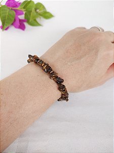 Pulseira Cascalho Olho de Tigre - Proteção, Coragem e Autoconfiança