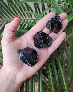 Pedra Bruta Obsidiana - Autoconhecimento, Autocontrole e Desapego