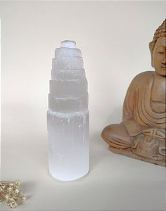 Torre de Selenita G – Limpeza Energética, Purificação e Elevação Espiritual