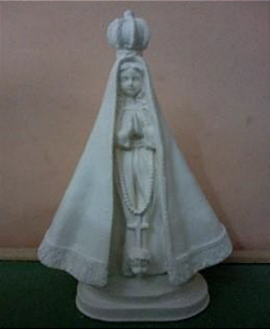 Nossa Senhora Aparecida 22cm (Lisa) Gesso Cru